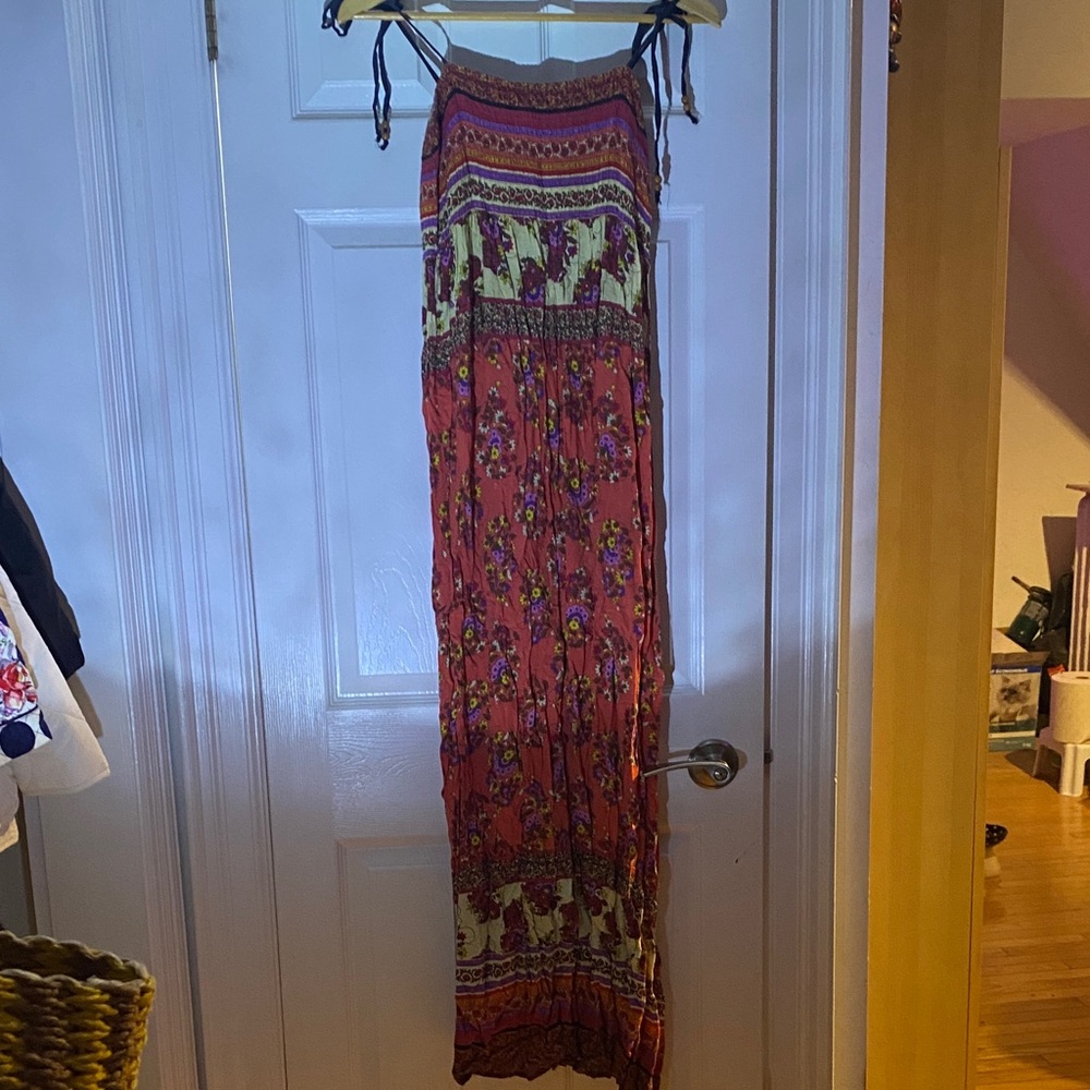 Vintage Multi colour Floral Maxi Dress
